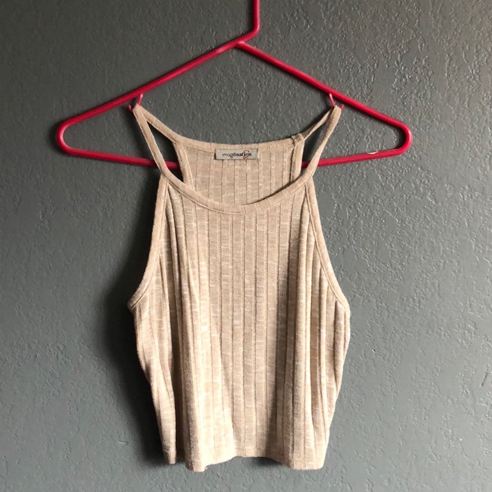 Nude crop top